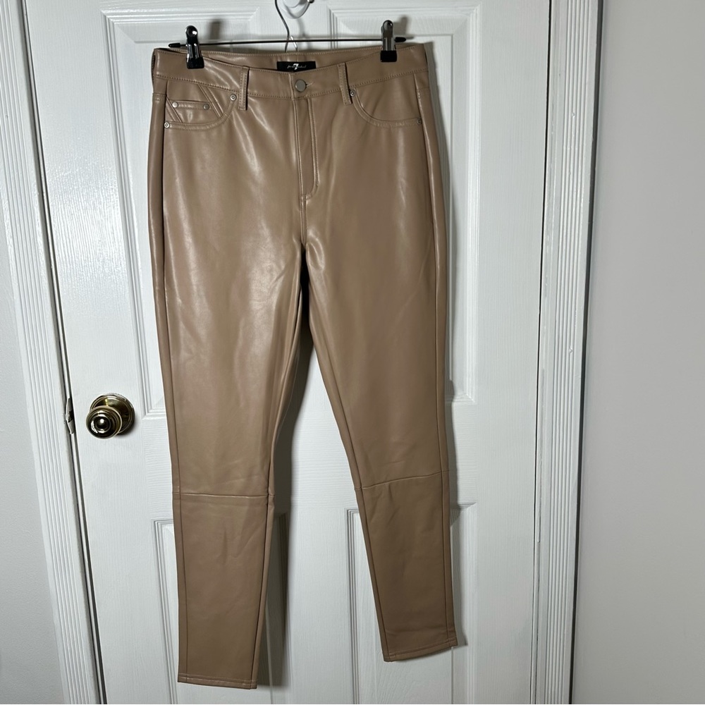 NWOT 7 For All Mankind Faux Leather Pants